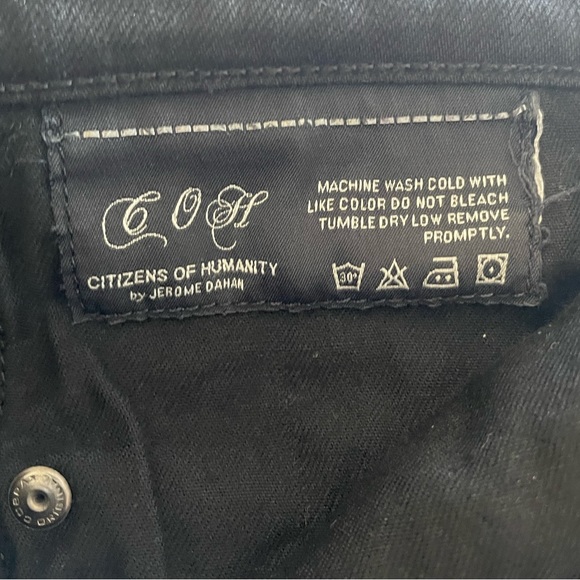 Citizens of humanity black Kelly low rise boot cut leg flare boho jean size 30 - Picture 6 of 11